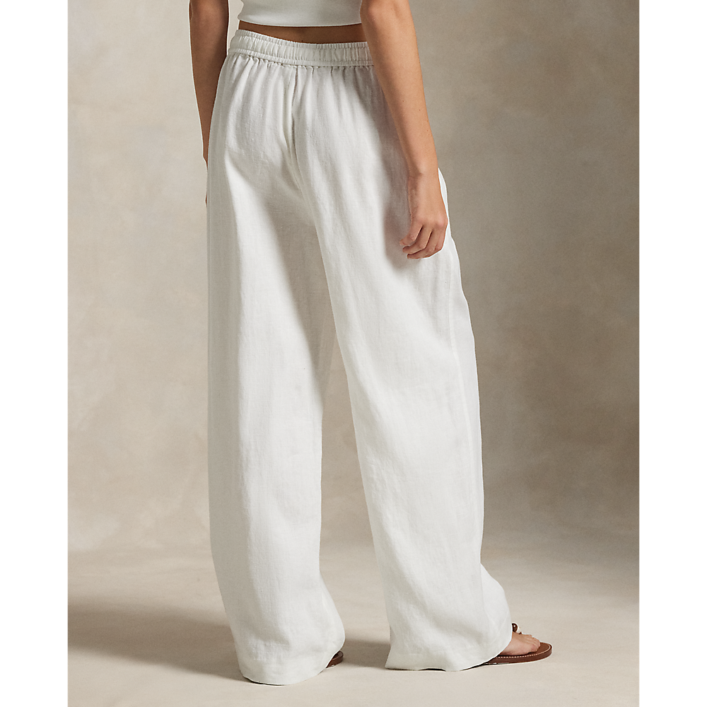 PRL Linen Drawstring Straight-Leg Trouser/Hlače 211965022001