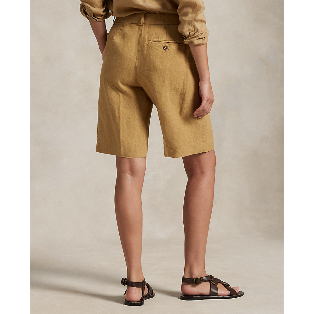 PRL Long Pleated Linen Short/Bermude 211965032001