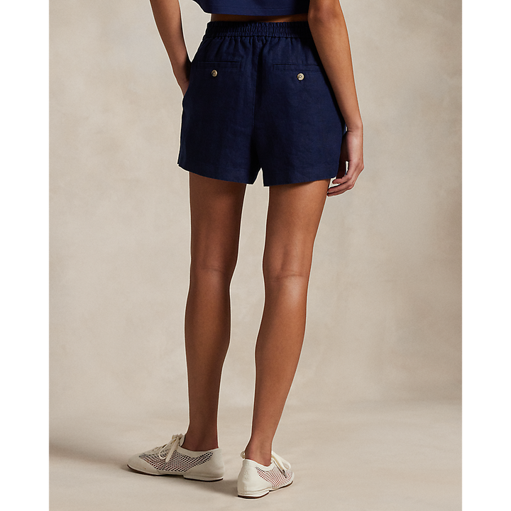 PRL Pleated Linen Drawstring Short/Bermude 211965034002