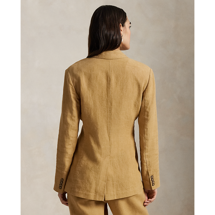 PRL Double-Breasted Linen Blazer/Sako 211965039001