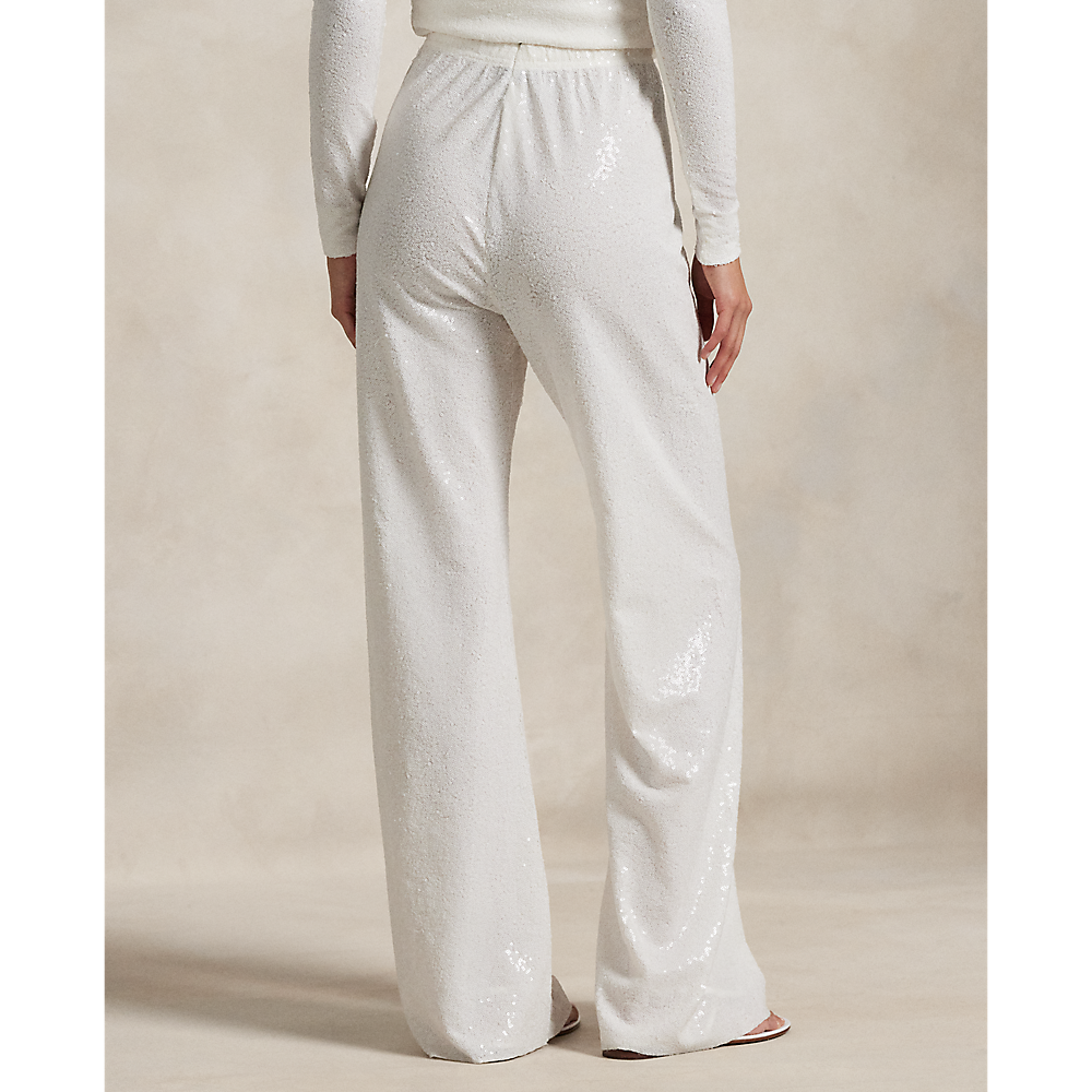 PRL Sequined Mesh Wide-Leg Trouser/Hlače 211965113001