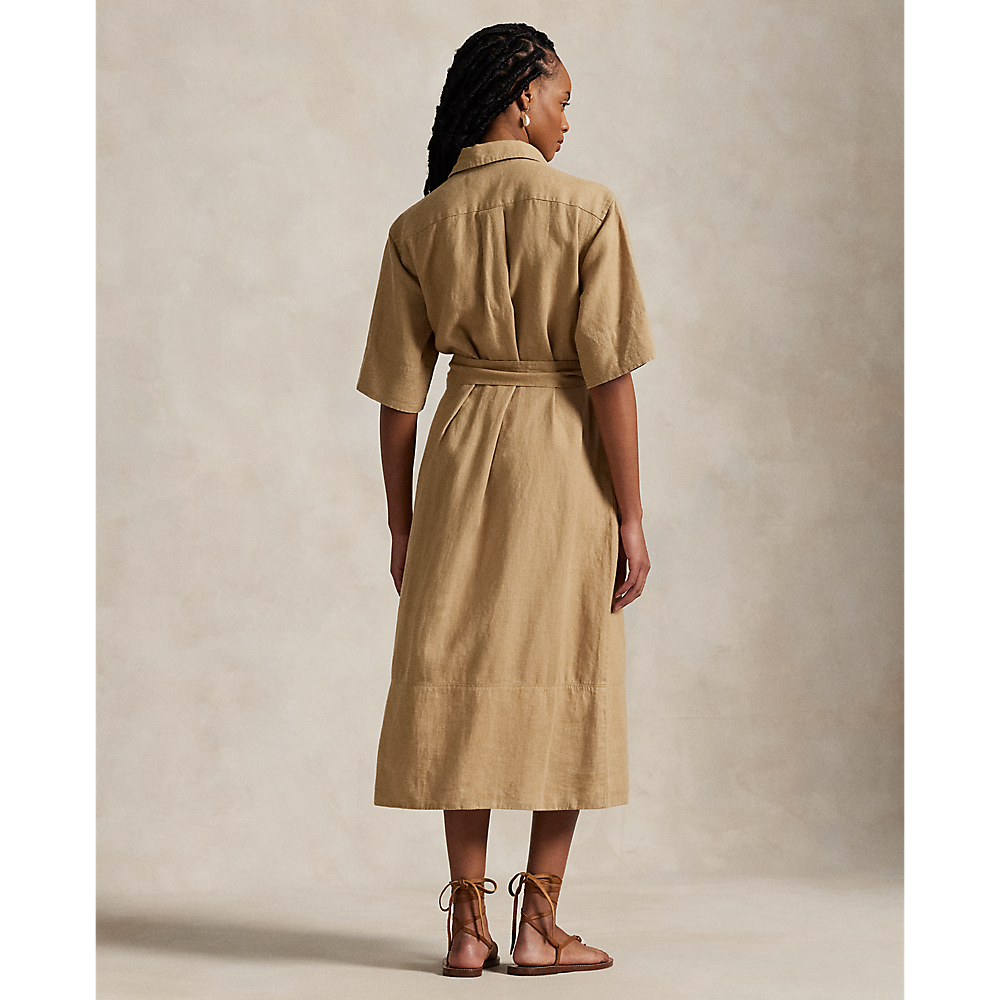 PRL Belted Linen Shirtdress/Haljina 211965844002
