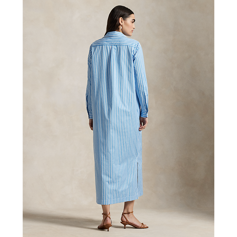 PRL Striped Cotton Long Shirtdress/Haljina 211965855001