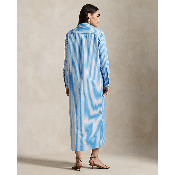 PRL Striped Cotton Long Shirtdress/Haljina 211965855001