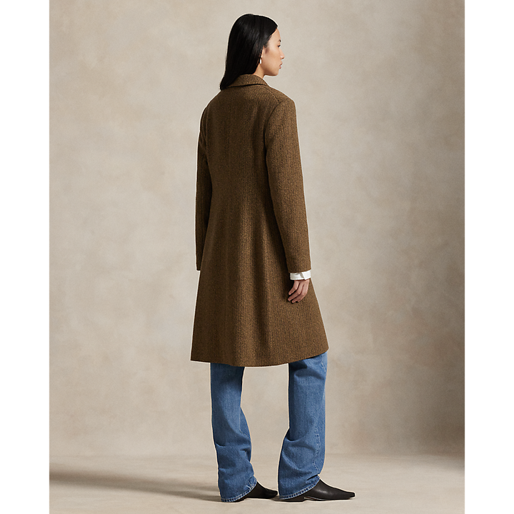 PRL Wool-Blend Herringbone Coat/Kaput 211966522002