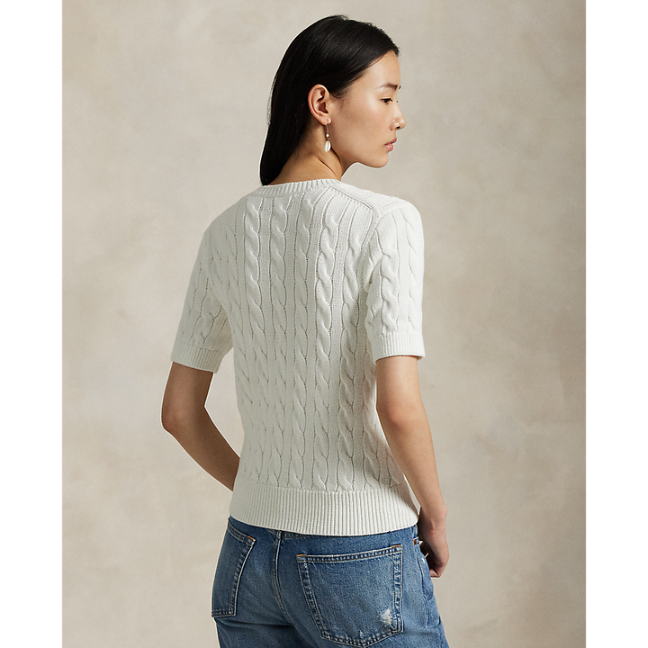 PRL Cable-Knit Cotton Short-Sleeve Cardigan/Pulover 211966720001