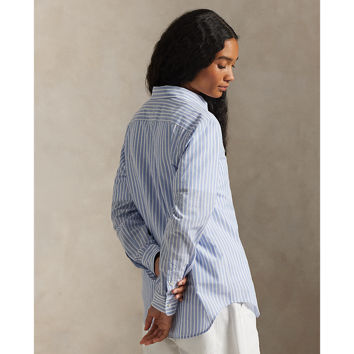 PRL Classic Fit Striped Cotton-Linen Shirt /Košulja 211971514503