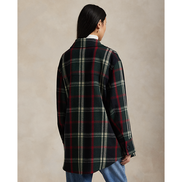 PRL Plaid Wool-Blend Twill Shirt Jacket/Košulja 211971524001