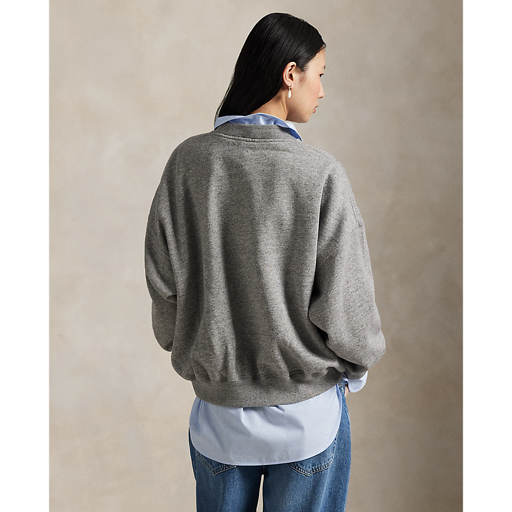 PRL Embroidered-Crest Fleece Crewneck/Pulover 211971754001