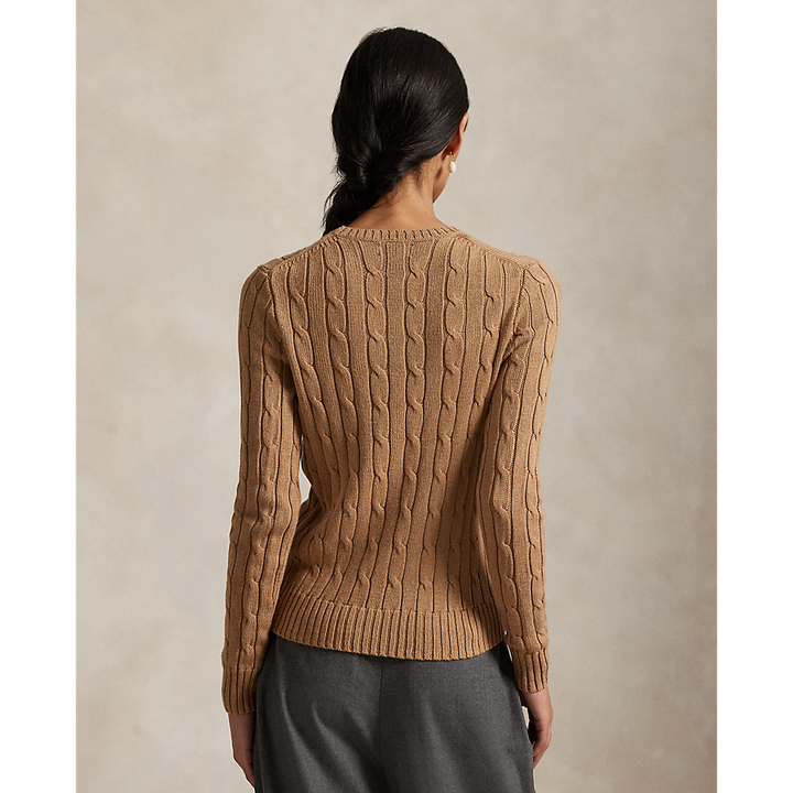 PRL Cable-Knit Cotton Crewneck Sweater  /Pulover 211971795002