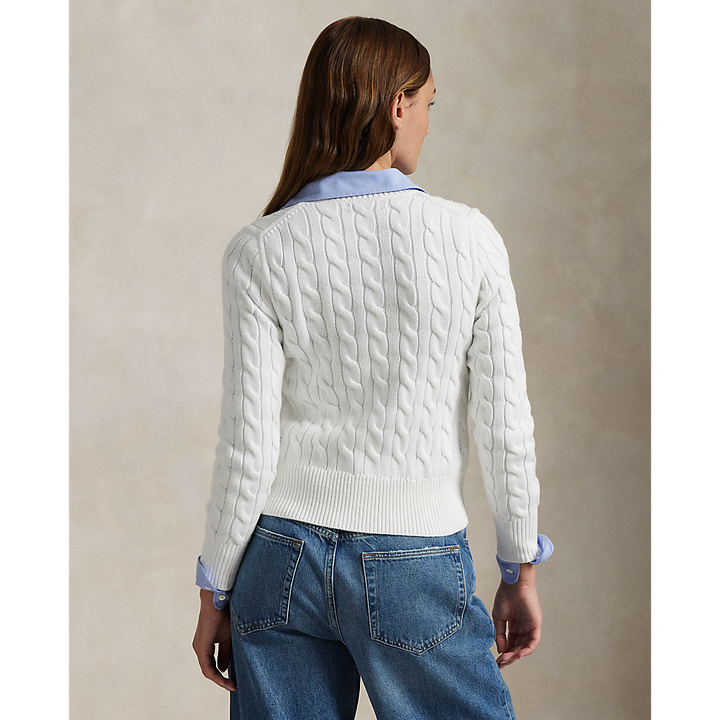 PRL Cable-Knit Cotton Crewneck Cardigan /Pulover 211971868007