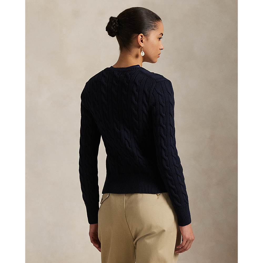PRL Cable-Knit Cotton Crewneck Cardigan/Pulover 211971868008