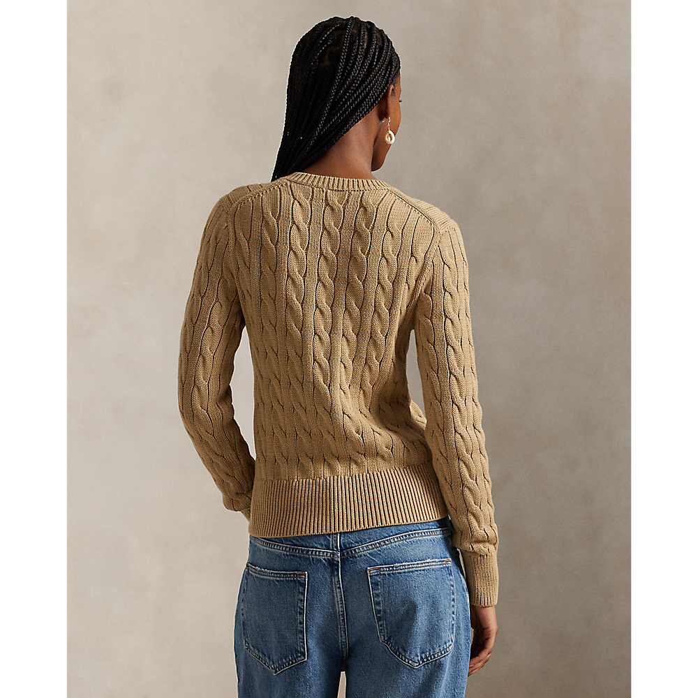 PRL Cable-Knit Cotton Crewneck Cardigan /Pulover 211971868502