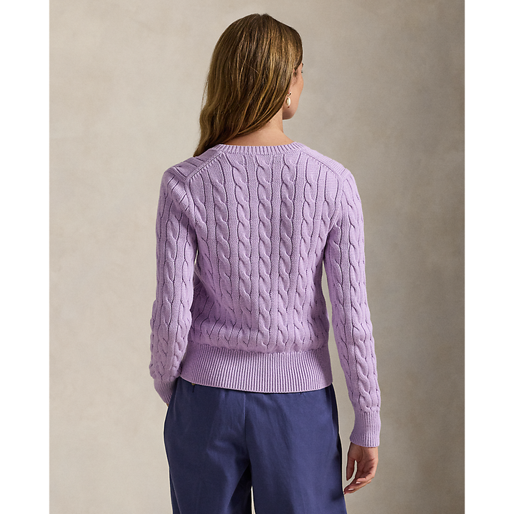 PRL Cable-Knit Cotton Crewneck Cardigan /Pulover 211971868506