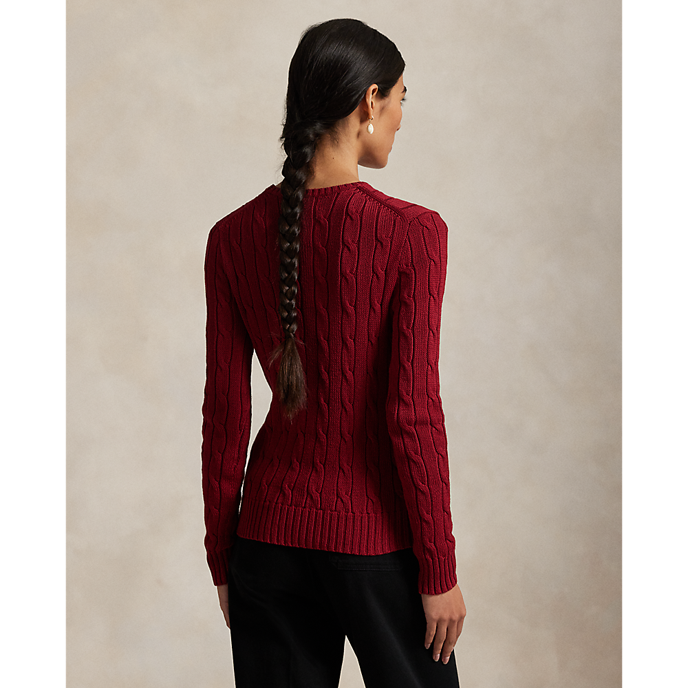 PRL Cable-Knit Cotton Crewneck Jumper/Pulover211971869021