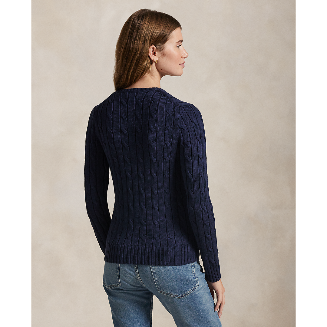 PRL Cable-Knit Cotton V-Neck Jumper/Pulover 211971870004
