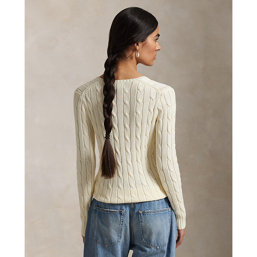 PRL Cable-Knit Cotton V-Neck Sweater/Pulover 211971870011