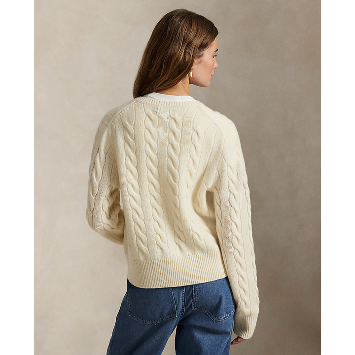 PRL Cable-Knit Wool-Cashmere Cardigan/Pulover 211972104002