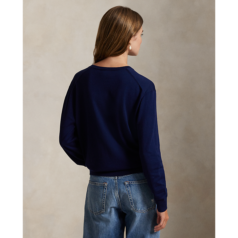 PRL Cotton V-Neck Sweater /Pulover 211972105005