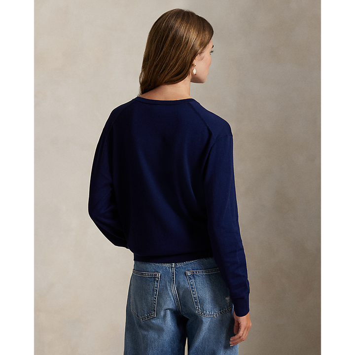 PRL Cotton V-Neck Sweater /Pulover 211972105005