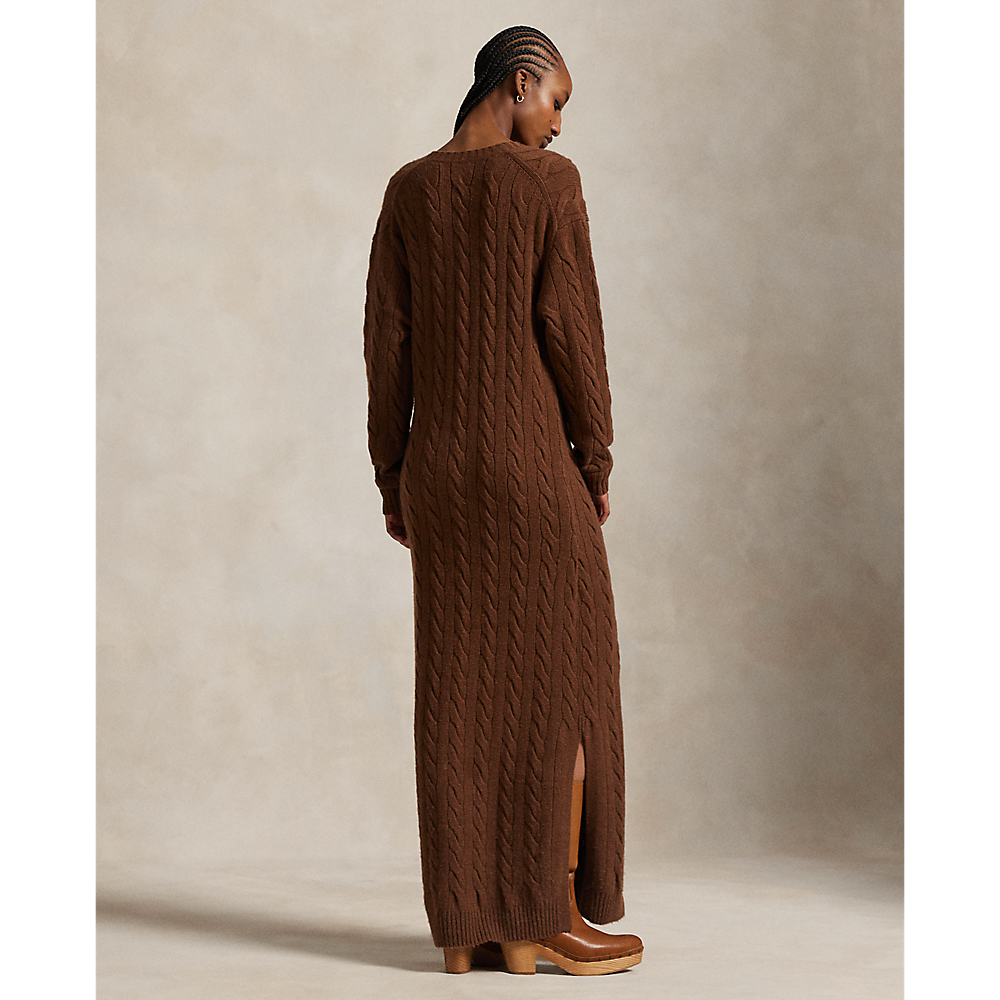 PRL Cable-Knit V-Neck Jumper Dress/Haljina 211972174001