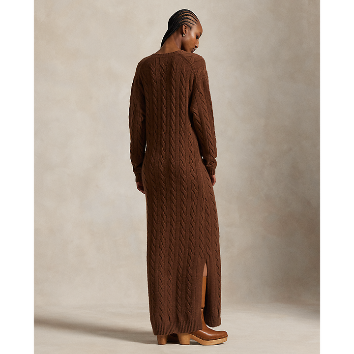 PRL Cable-Knit V-Neck Jumper Dress/Haljina 211972174001