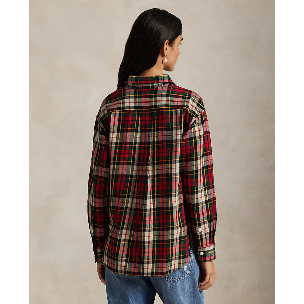 PRL  Relaxed Fit Plaid Cotton Twill Shirt/ Košulja211978159003