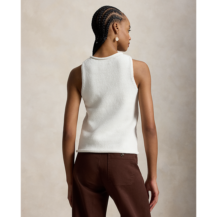 PRL  Linen-Blend Sleeveless Sweater Tank/Pulover 211A12721001