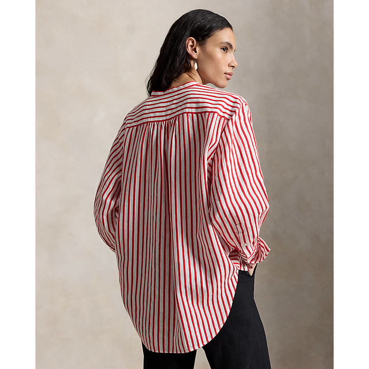 PRL Striped Linen-Cotton Shirt/Košulja 211A12790001