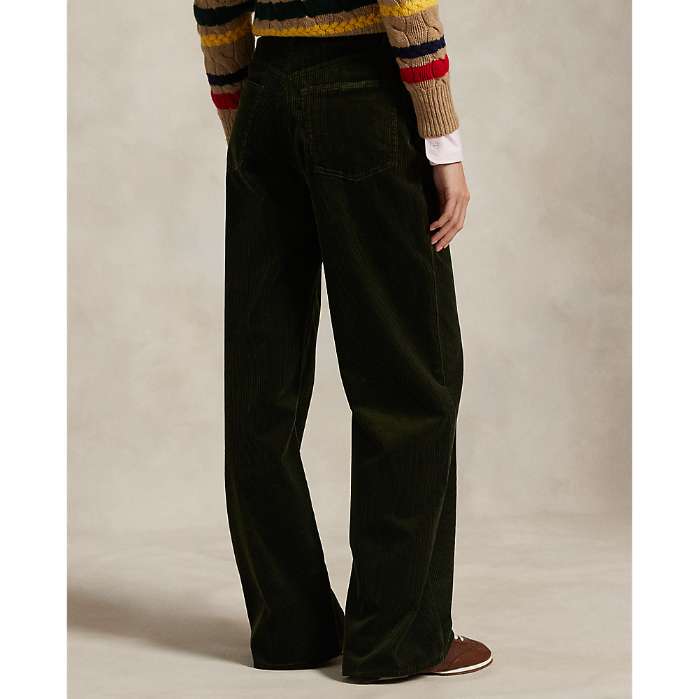 PRL Cotton Corduroy Wide-Leg Pant /Hlače 211A87463001