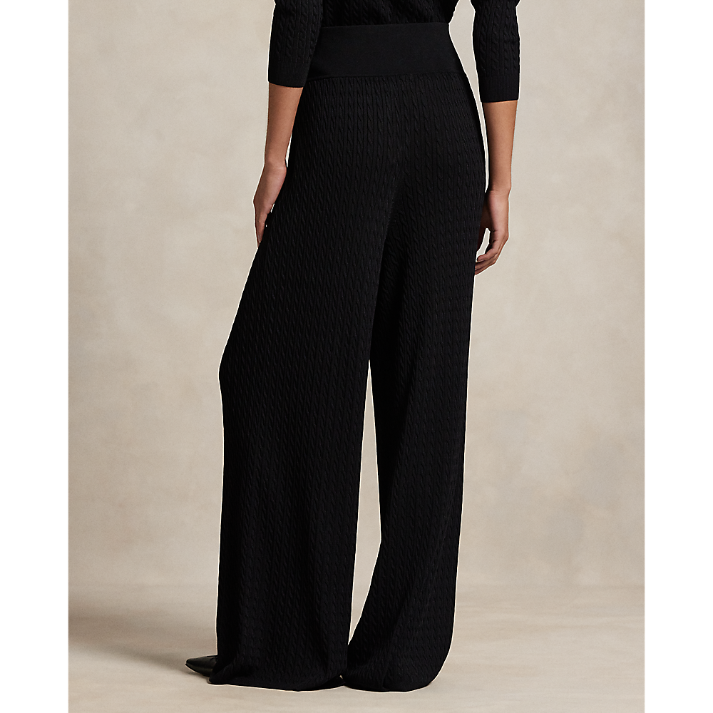 PRL Sweater Wide Leg Pants/ Hlače 211A93720001