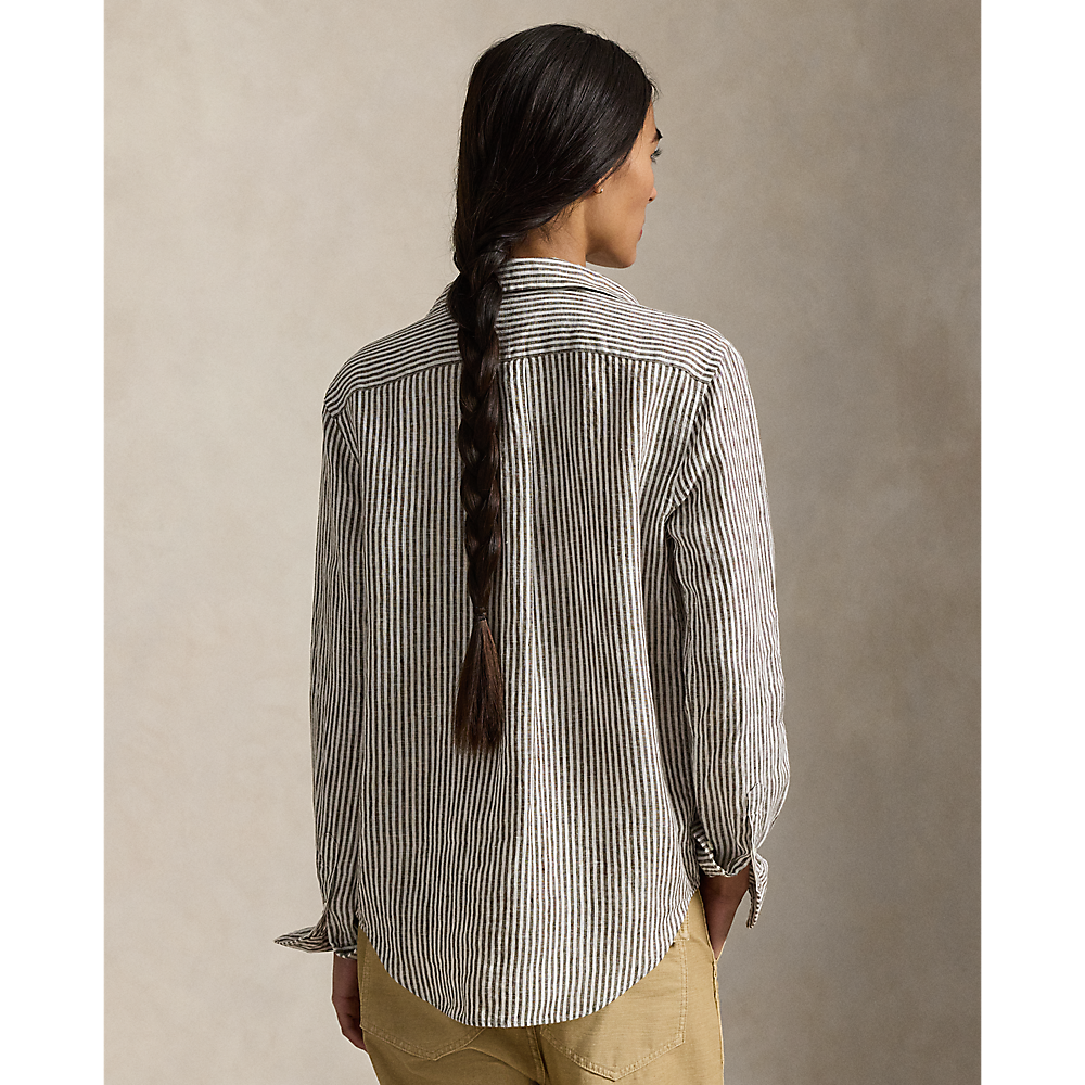 PRL Classic Fit Striped Linen Shirt/Košulja 211A96158007