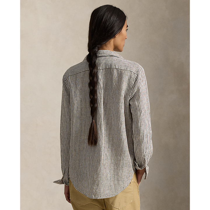 PRL Classic Fit Striped Linen Shirt/Košulja 211A96158007