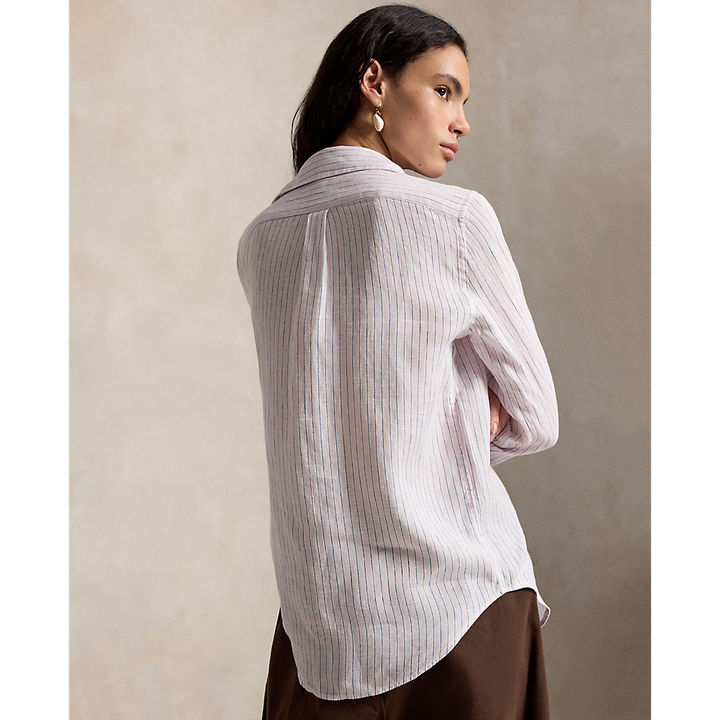 PRL Classic Fit Striped Linen Shirt/Košulja 211A96158011