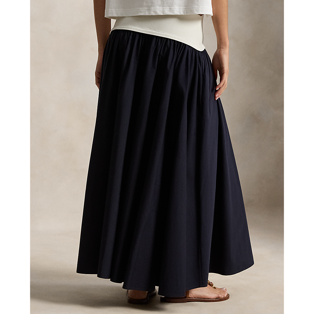 PRL A-Line Skirt with Contrasting Waistband/Suknja 211A96329001