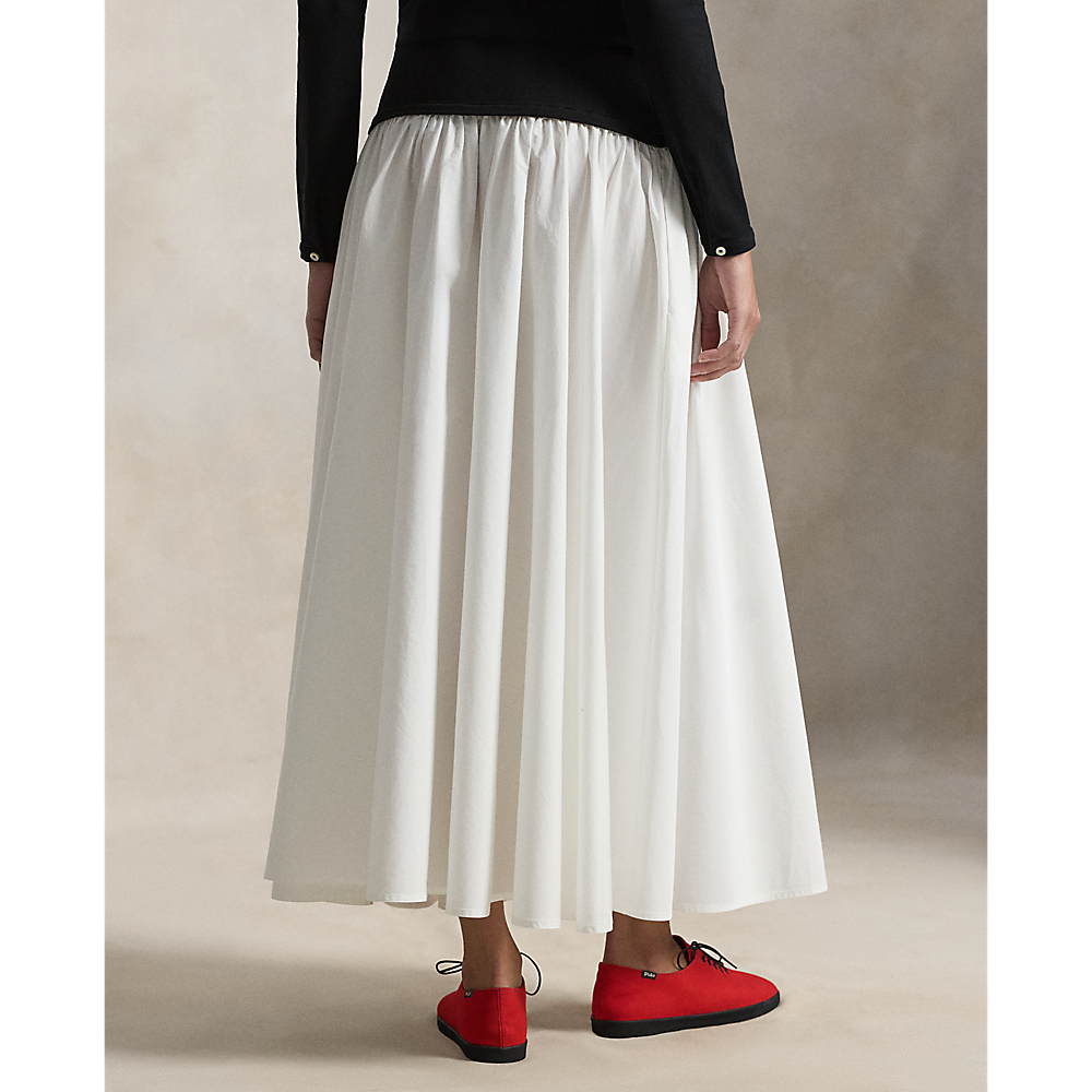 PRL A-Line Skirt with Contrasting Waistband/Suknja 211A96329002