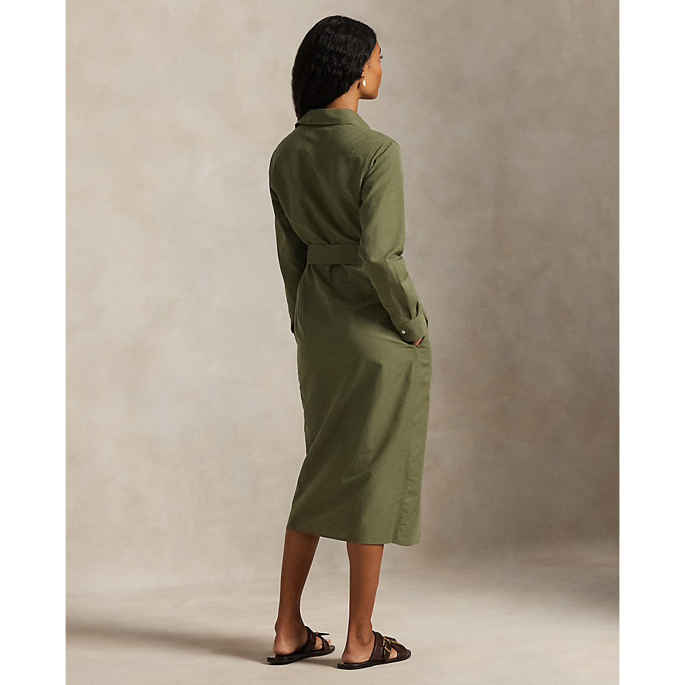 PRL Cotton-Linen Belted Shirtdress/Haljina 211A96346001