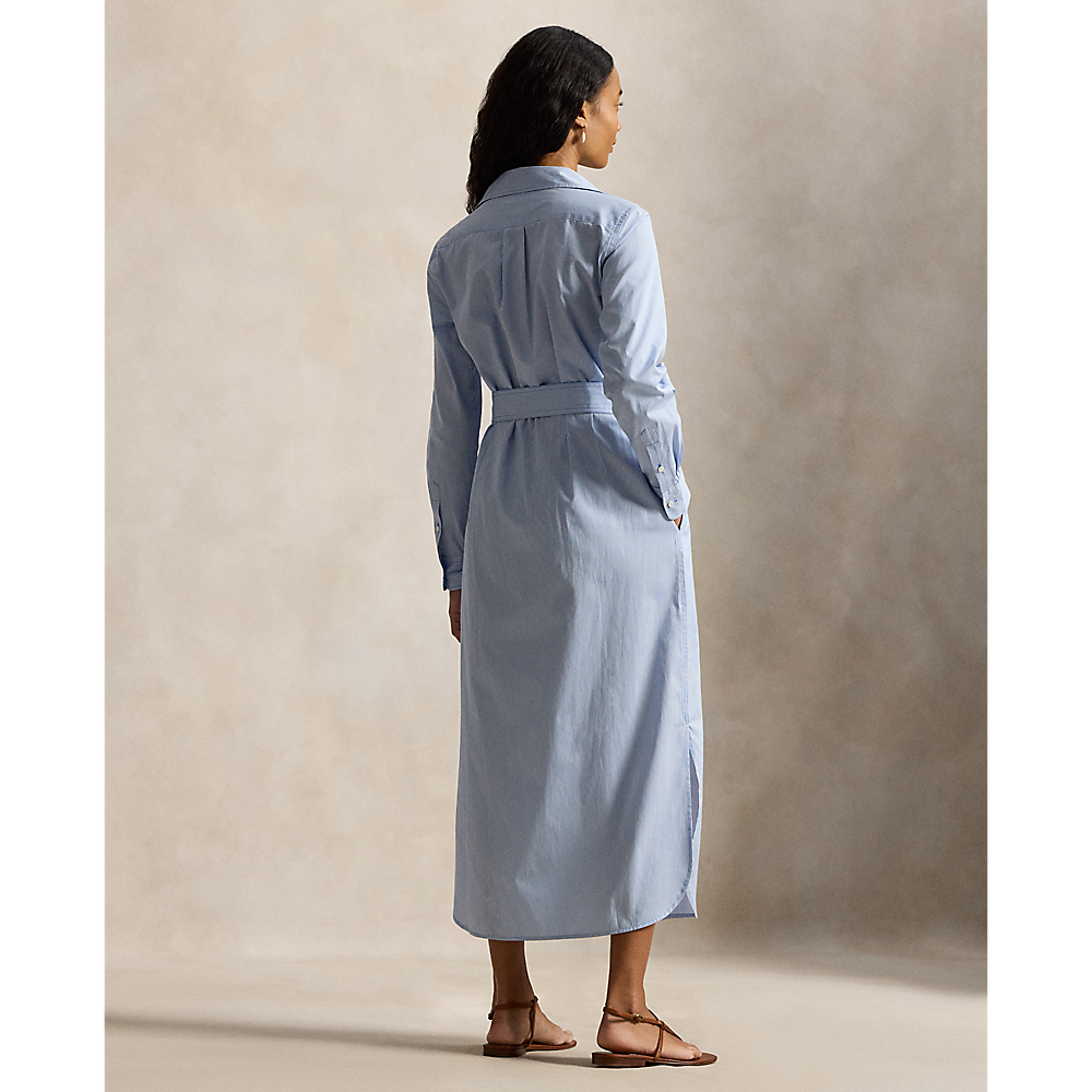 PRL Belted Striped Cotton Shirtdress/Haljina 211A96362001