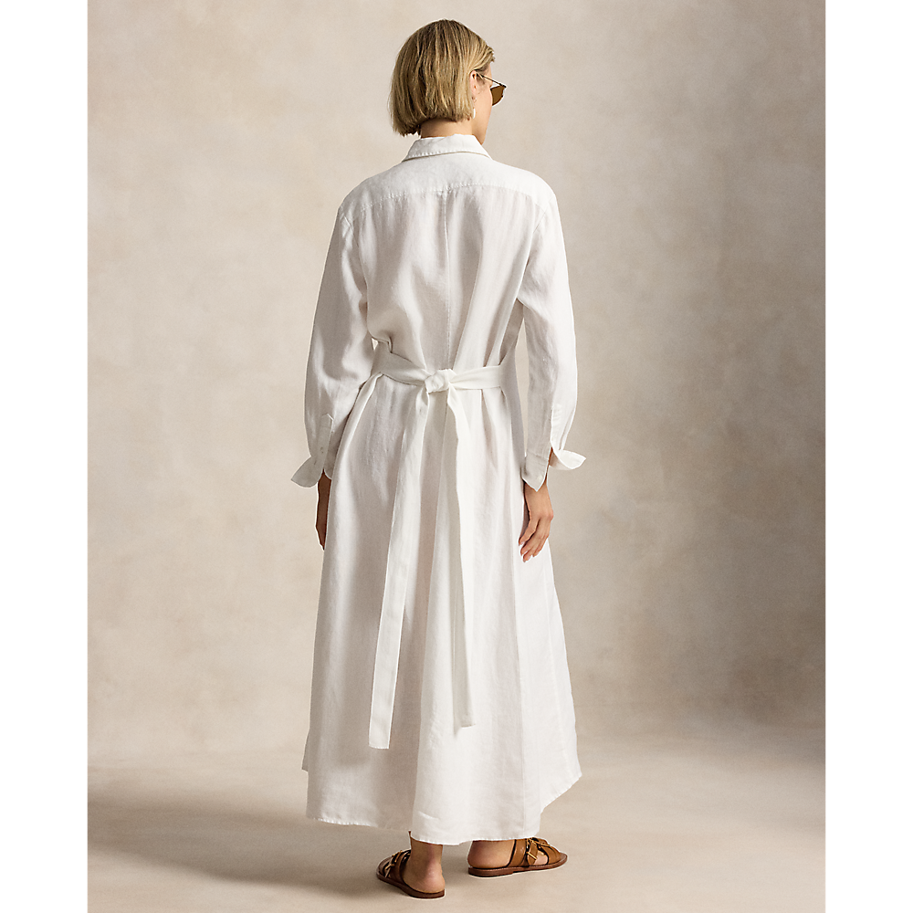 PRL Self-Tie Linen Shirtdress /Haljina 211B19141001