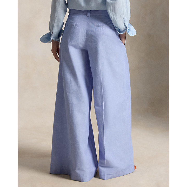 PRL Cotton Relaxed Wide-Leg Pant/Hlače 211B19879001