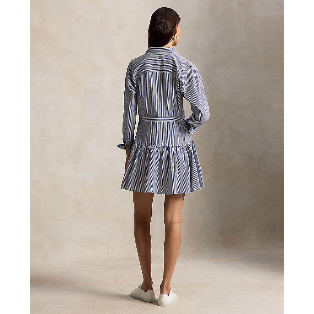 PRL Striped Cotton Poplin Paneled Shirtdress/Haljina 211B22754001