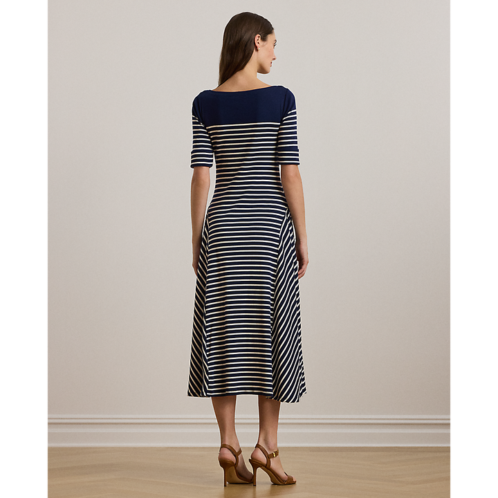 LRL Striped Cotton Midi Dress/Haljina 250957728002