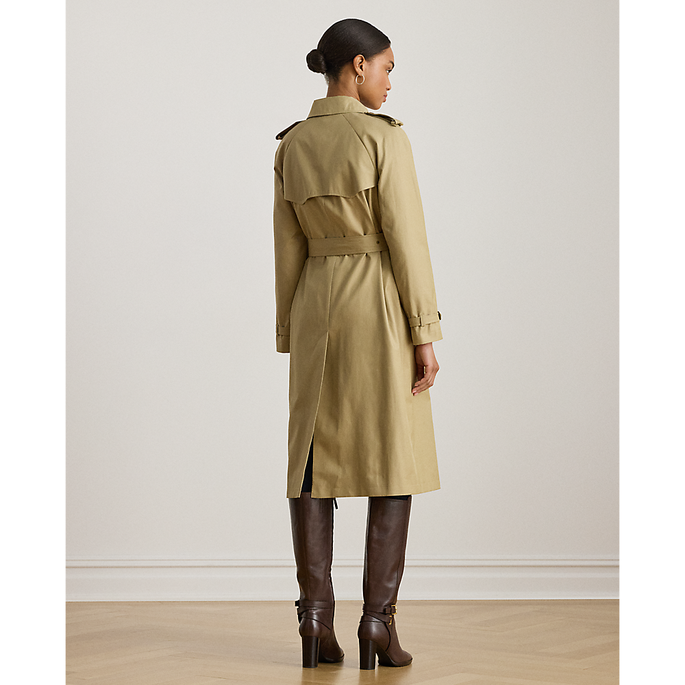 LRL Double-Breasted Belted Trench Coat/Baloner 297951259003