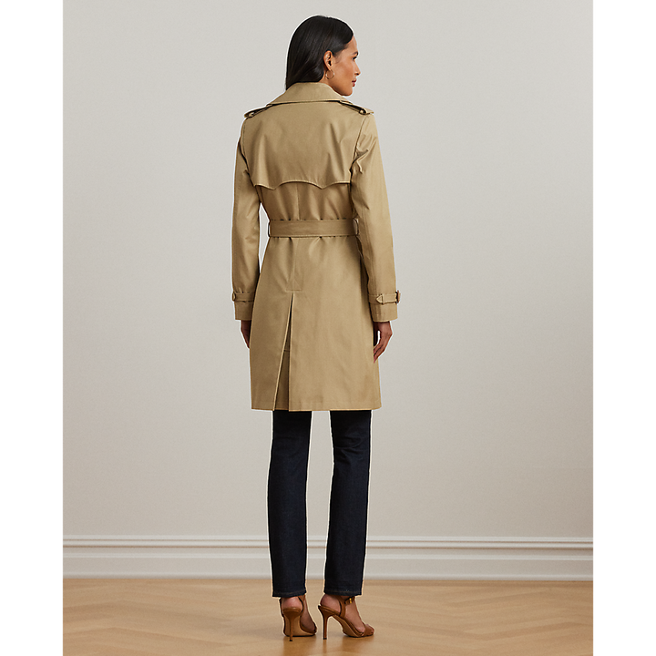 LRL Double-Breasted Cotton-Blend Trench Coat/Baloner 297967122002