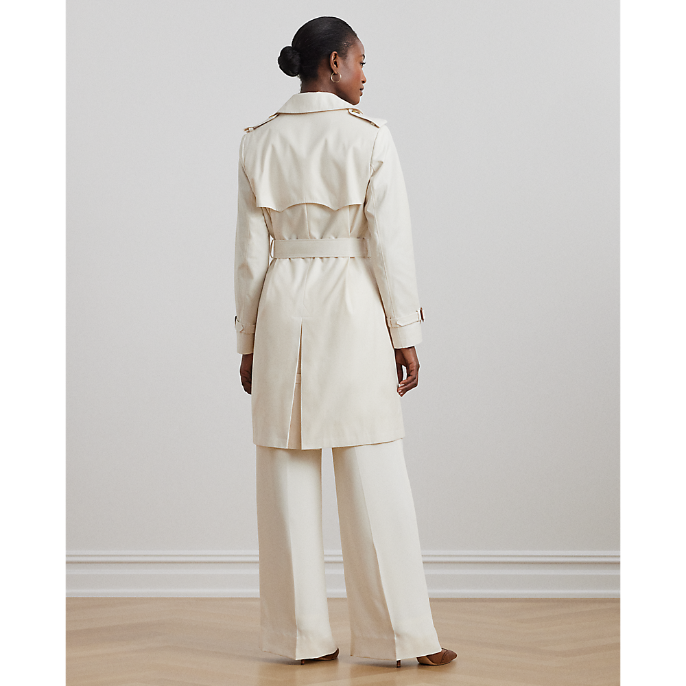 LRL Double-Breasted Cotton-Blend Trench Coat/Baloner 297967122004