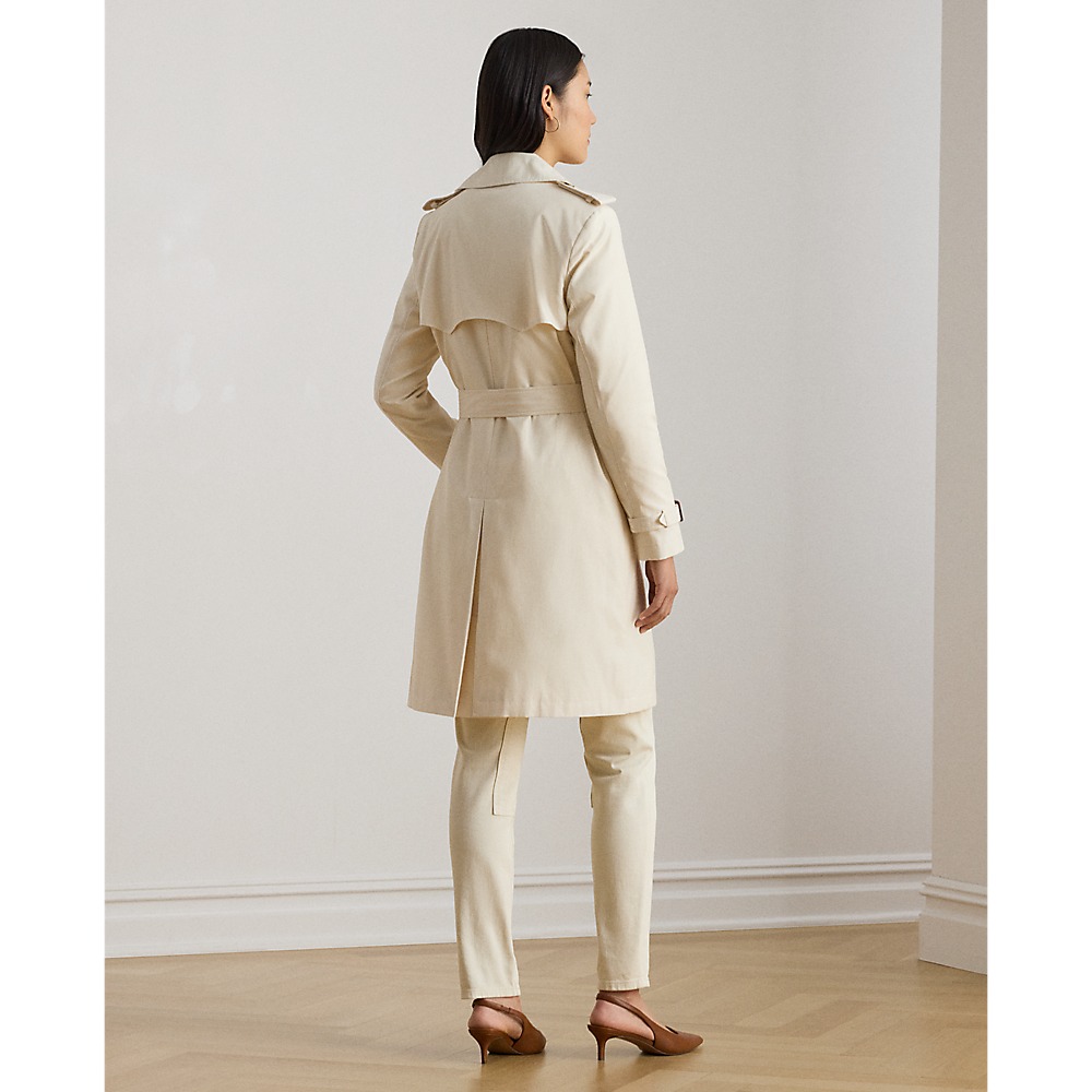 LRL Double-Breasted Cotton-Blend Trench Coat/Baloner 297967122005