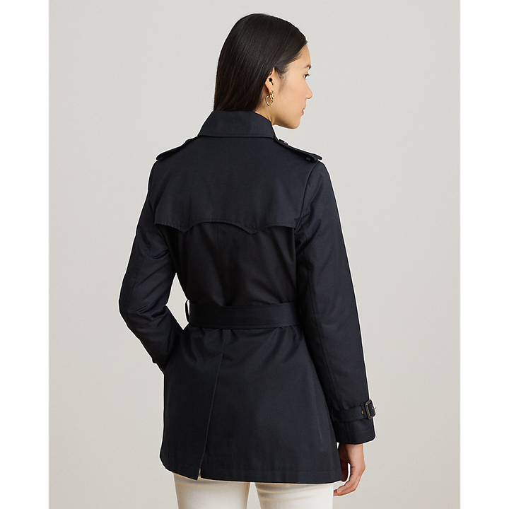 LRL Double-Breasted Cotton-Blend Trench Coat/Baloner 297967126004