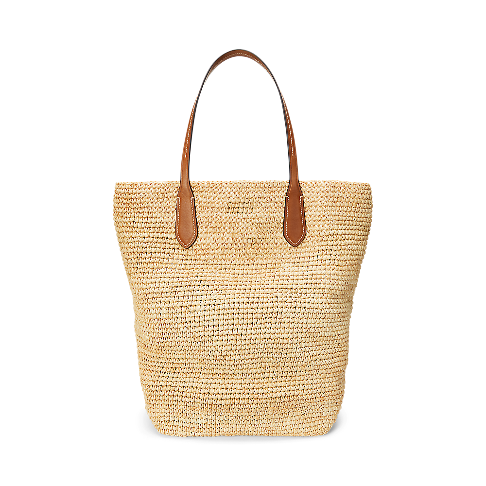 PRL Big Pony Raffia Large Tote/Torba 428923661006