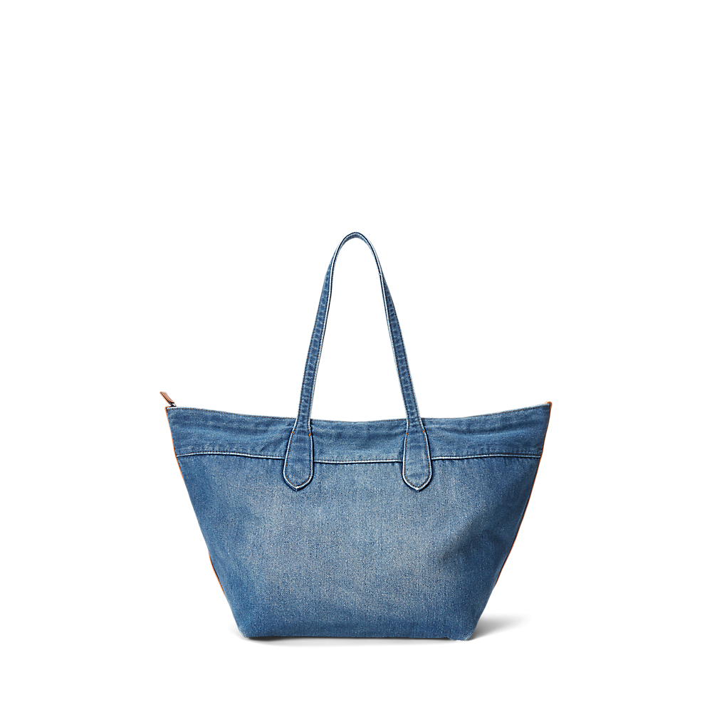 PRL Big Pony Denim Medium Bellport Tote/Torba 428960626001
