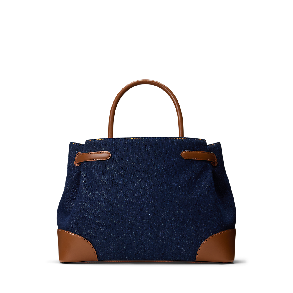 LRL Washed Denim Large Blaike Satchel/Torba 431P04295001